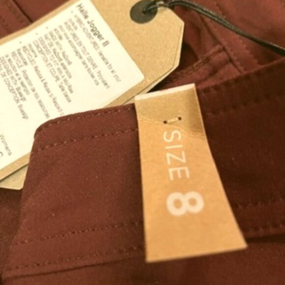 prAna Halle Joggers II in Maroon-8R-NWT - Picture 13 of 15